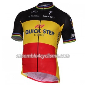 Tenue Maillot + Cuissard à Bretelles 2017 Quick-Step Floors Belgian Champion